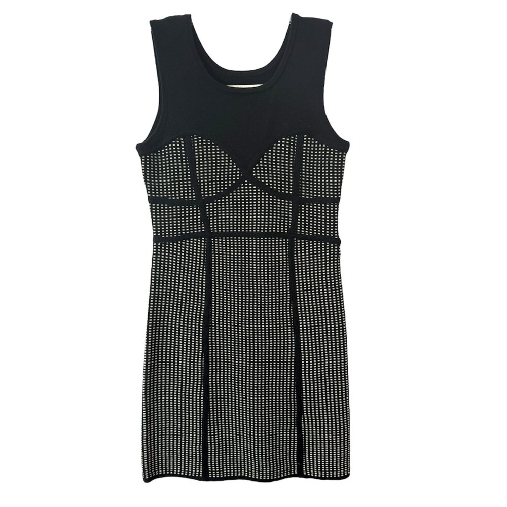 Leifsdottir Anthropologie Dress Knit Structured Corset Sleeveless Black Size XS